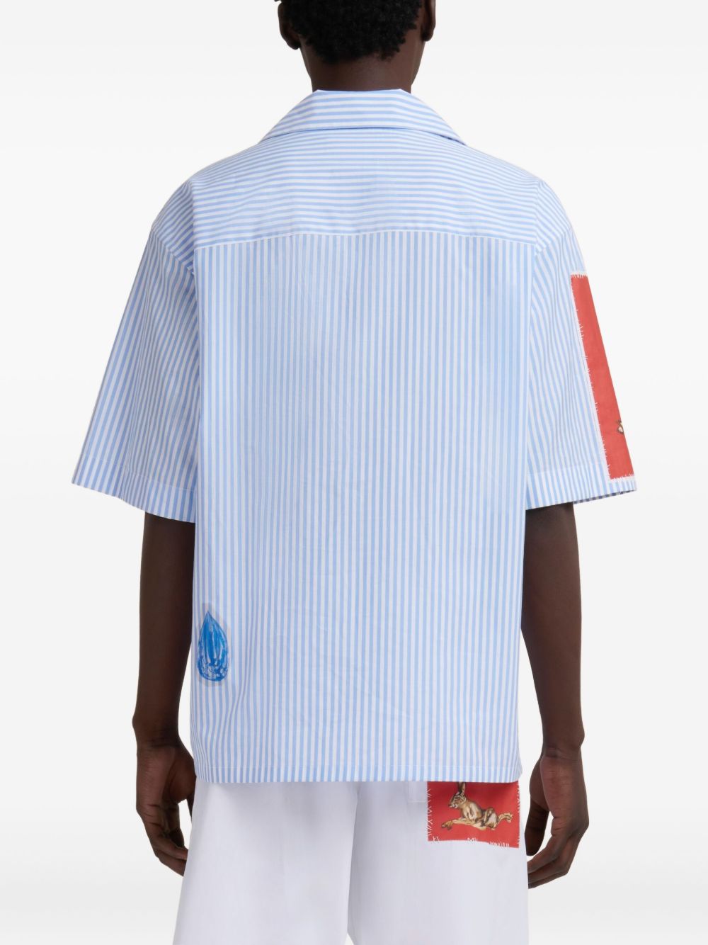 striped patchwork shirt