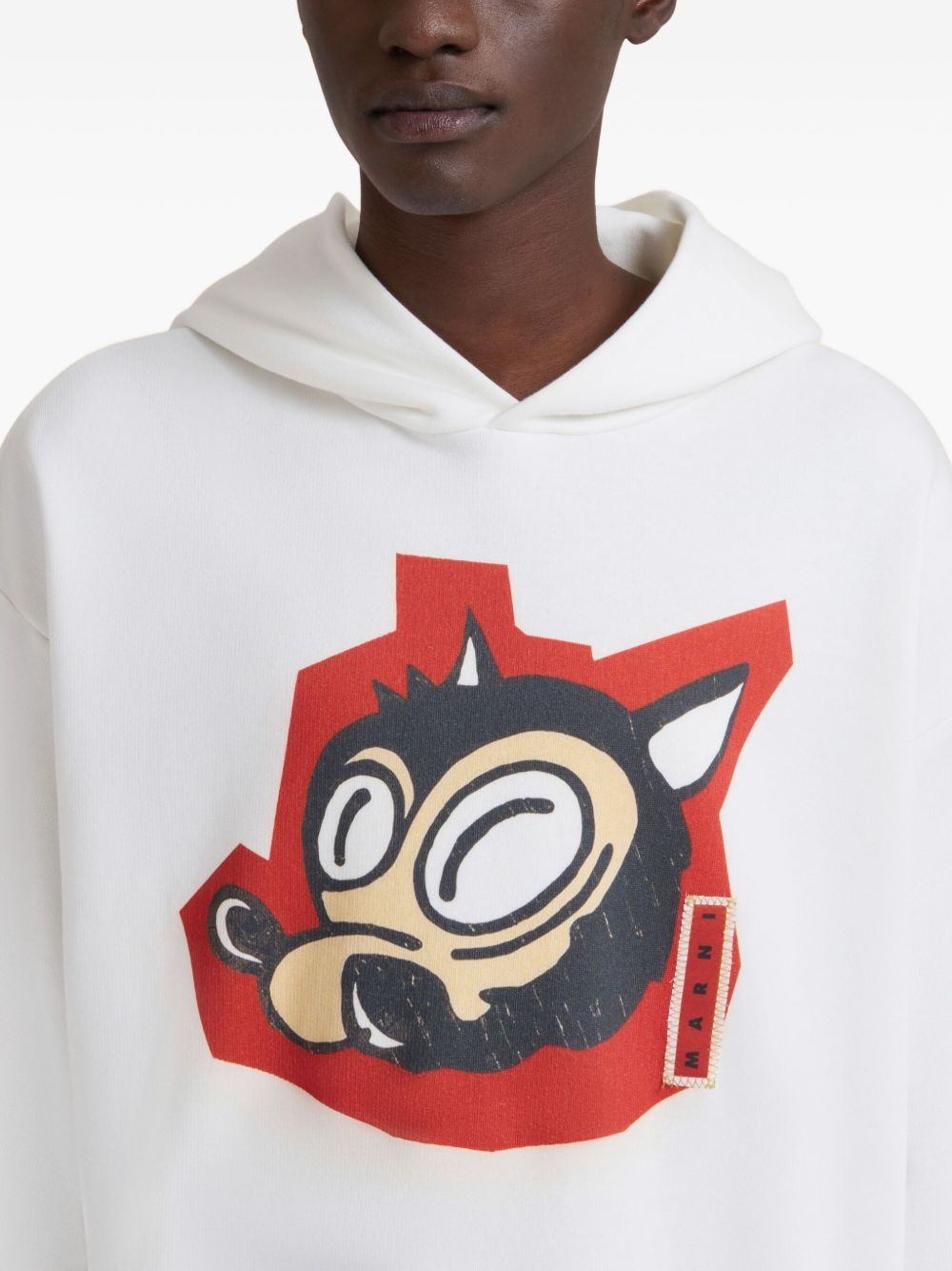 graphic-print hoodie