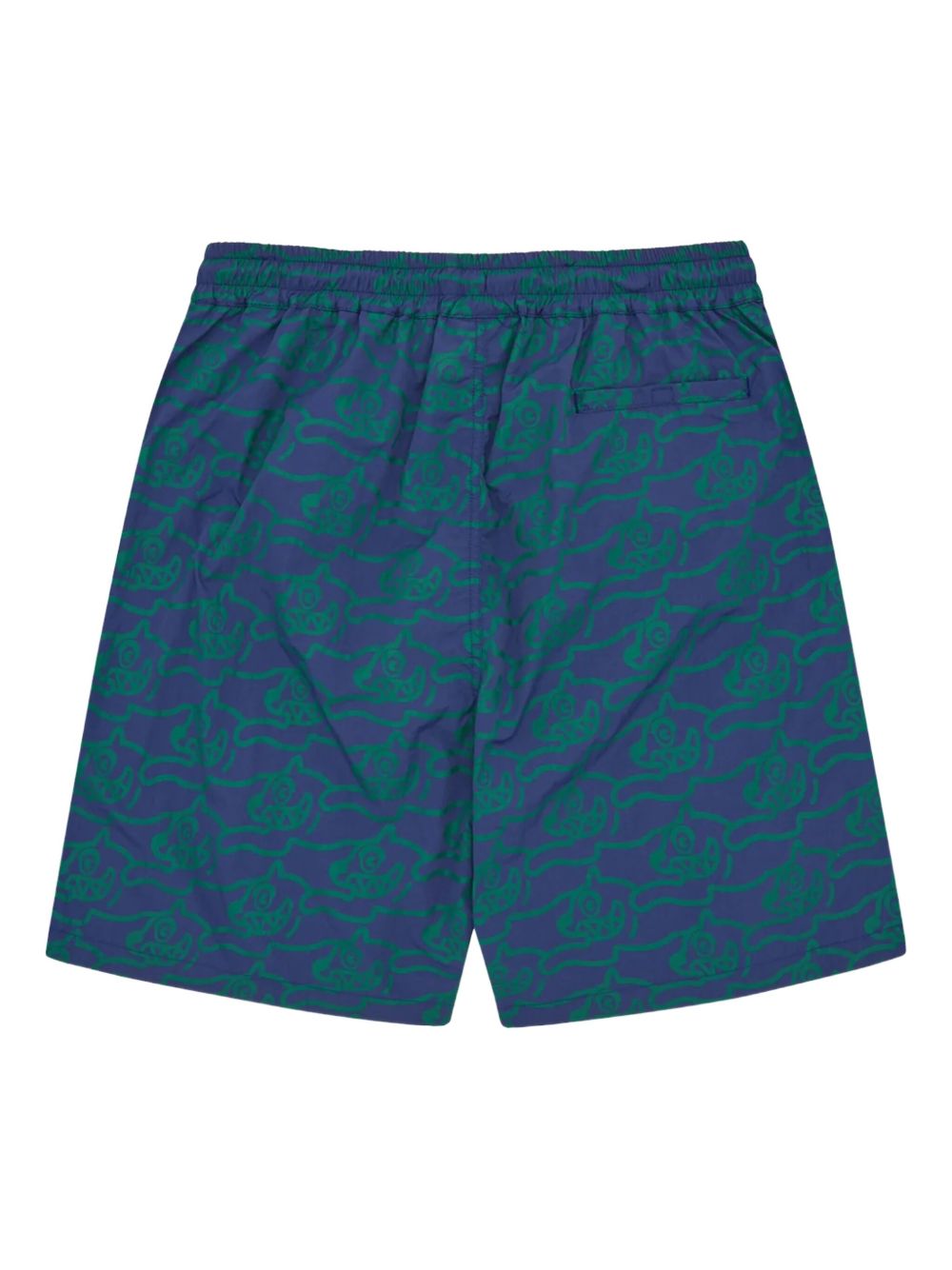 graphic-print swim shorts