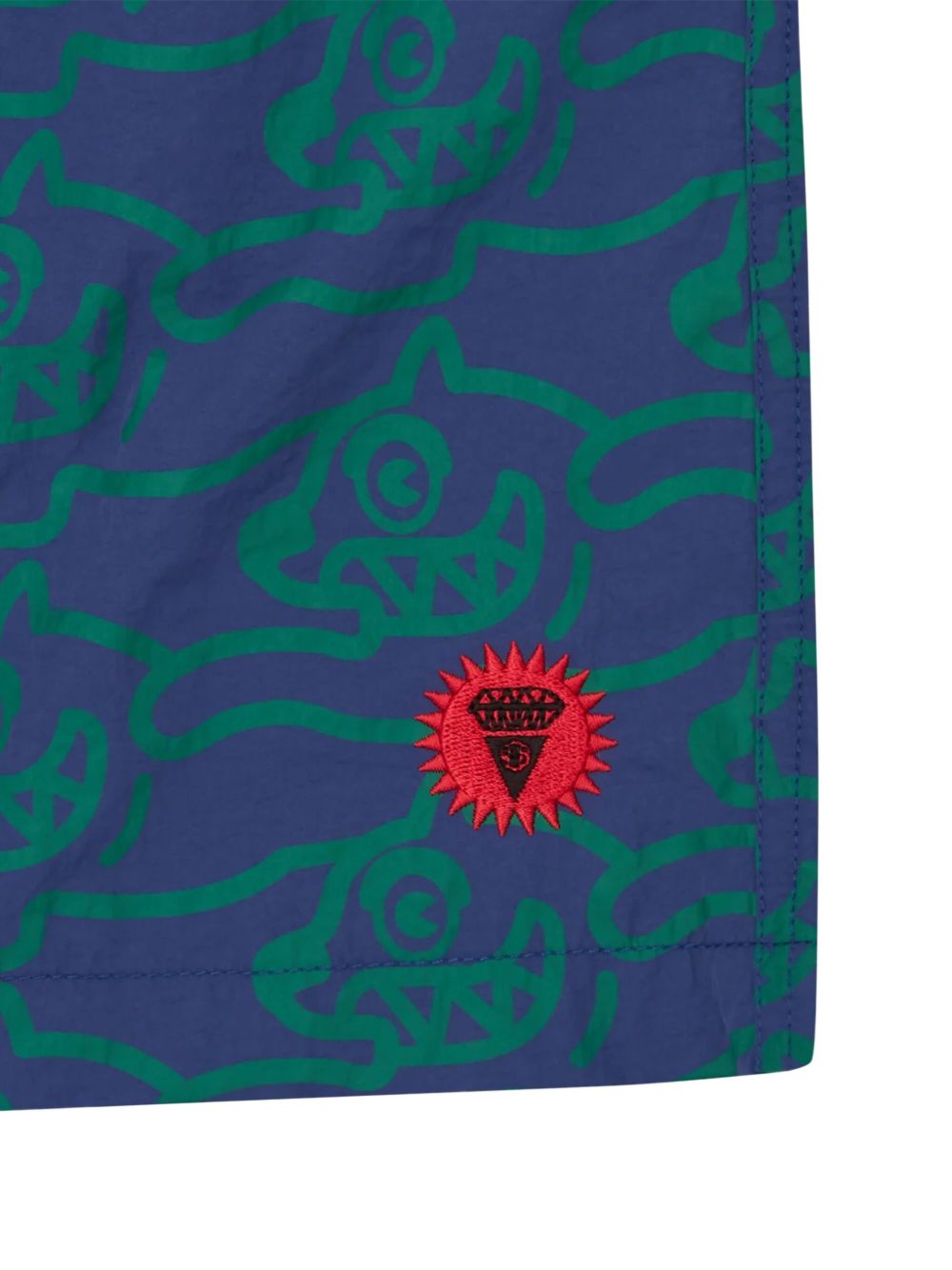 graphic-print swim shorts