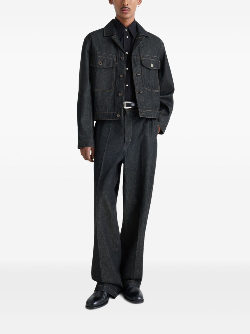 patch-pocket denim jacket