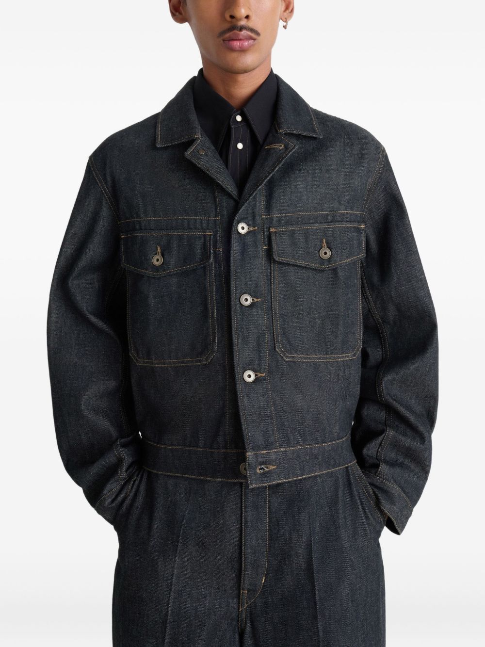patch-pocket denim jacket