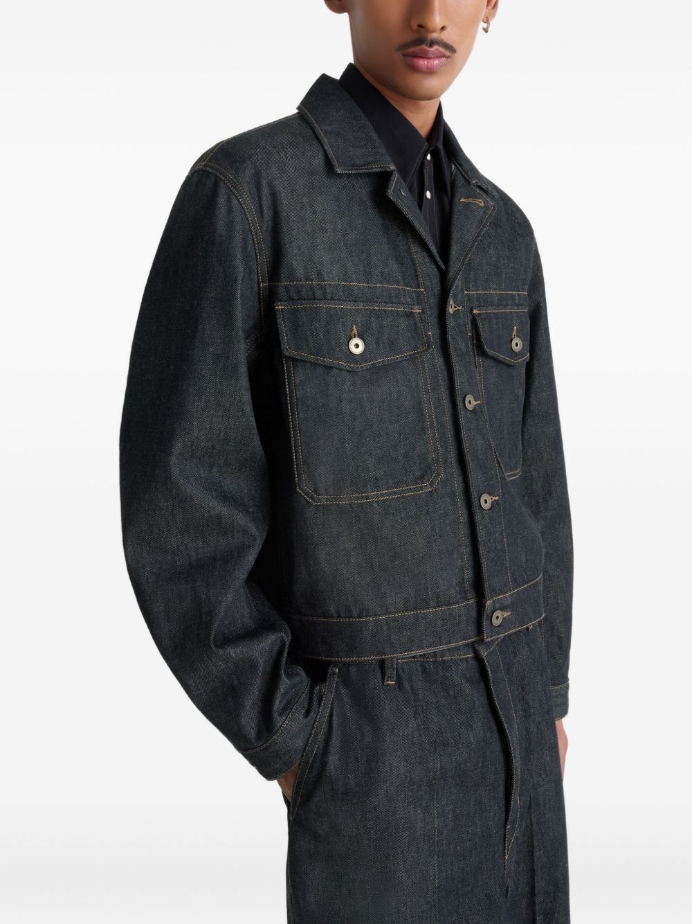 patch-pocket denim jacket