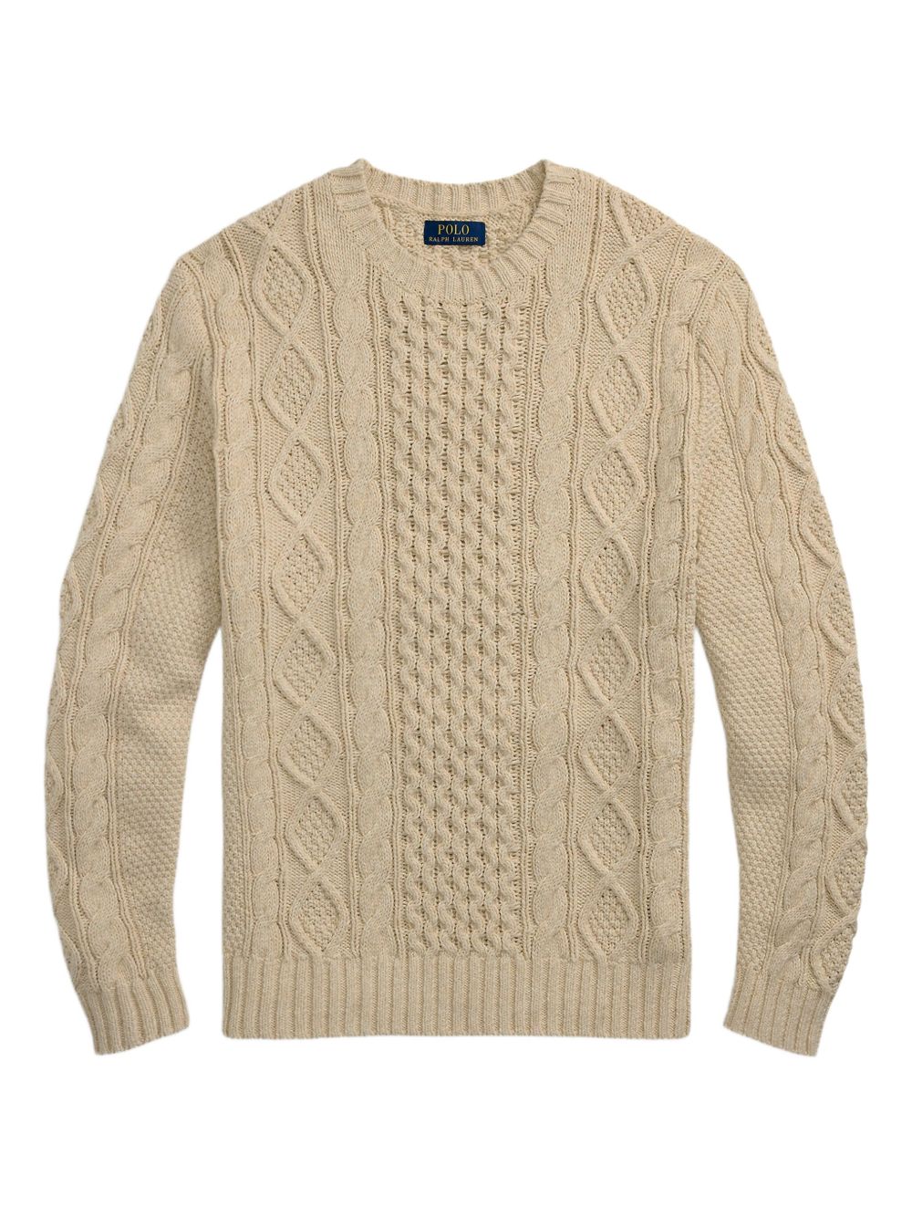 cable-knit sweater