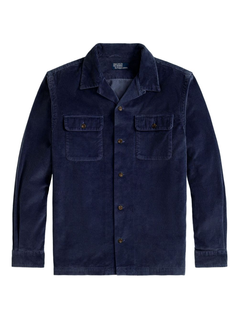 patch-pockets long sleeve shirt