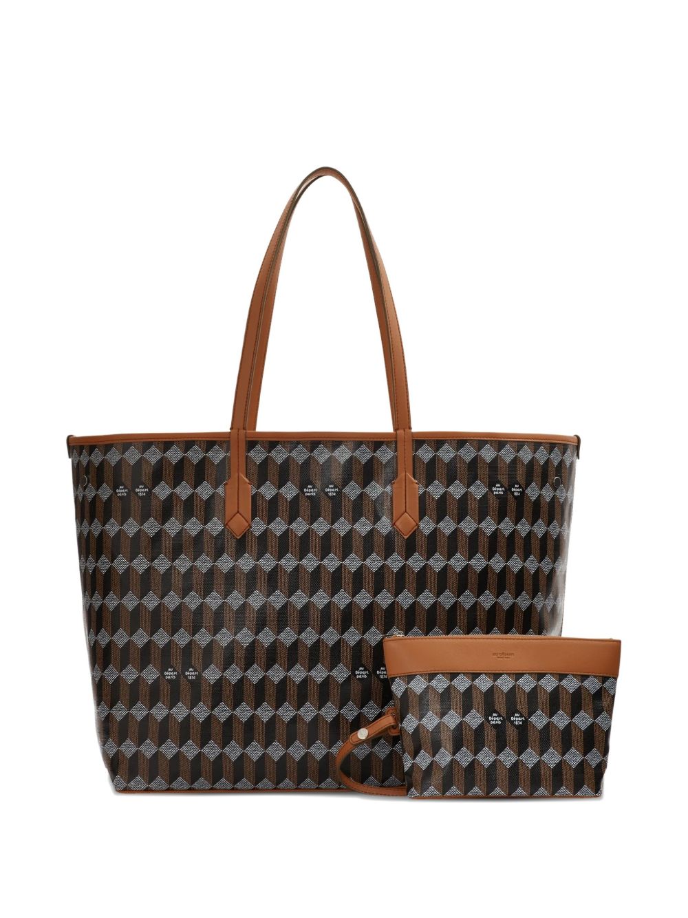 geometric-pattern tote bag