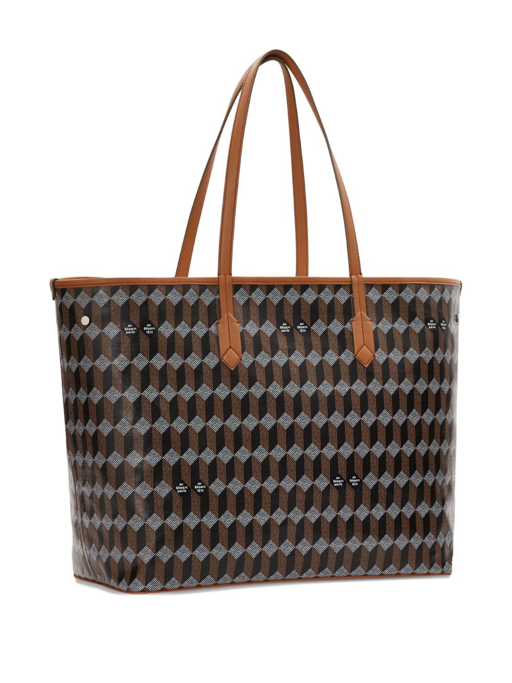 geometric-pattern tote bag