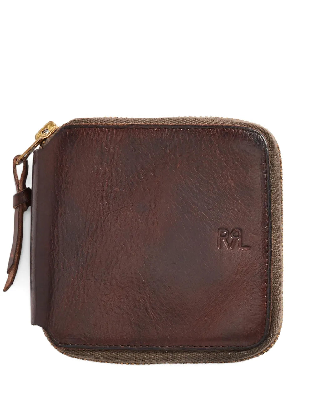 leather zip wallet