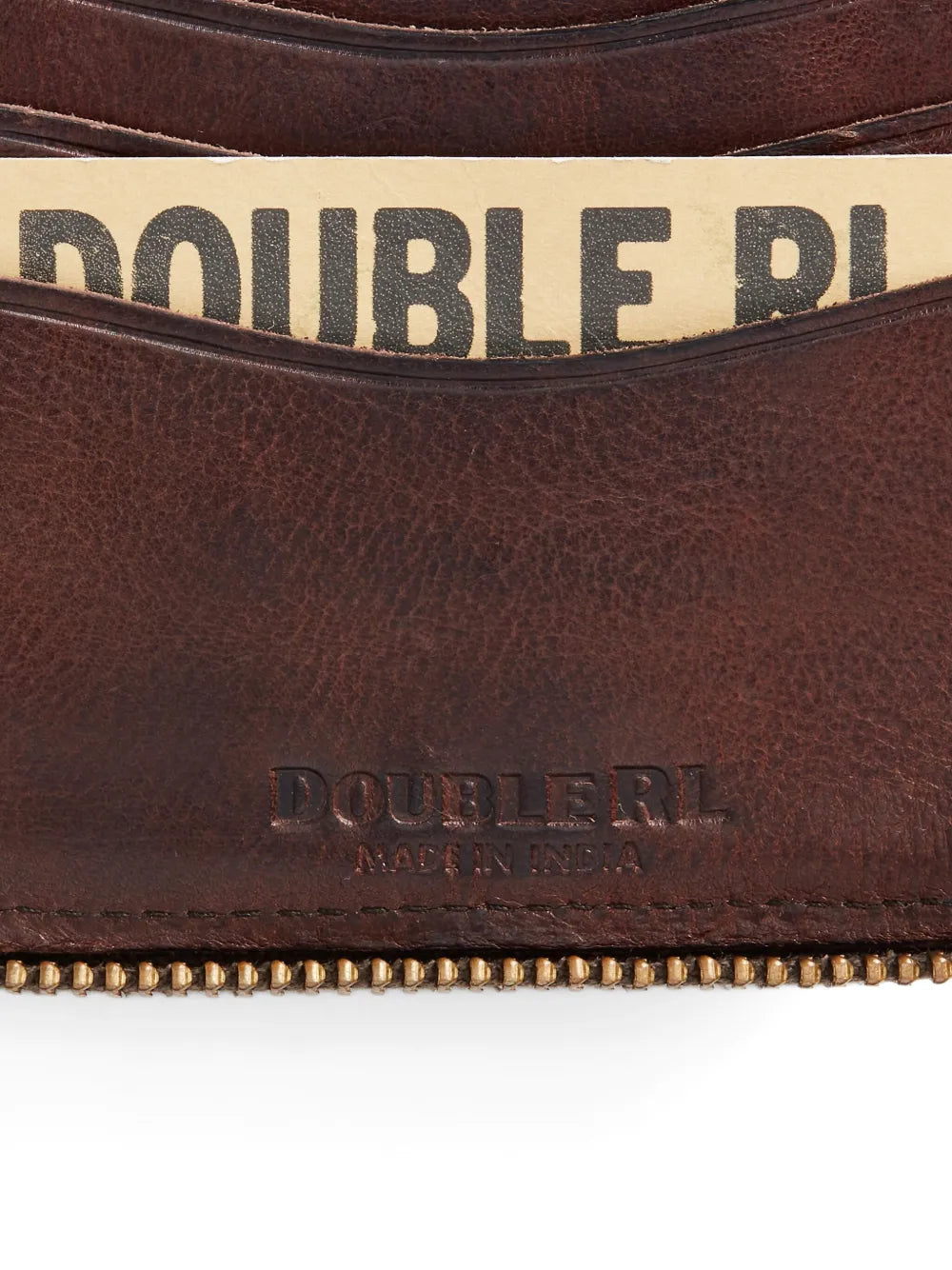 leather zip wallet