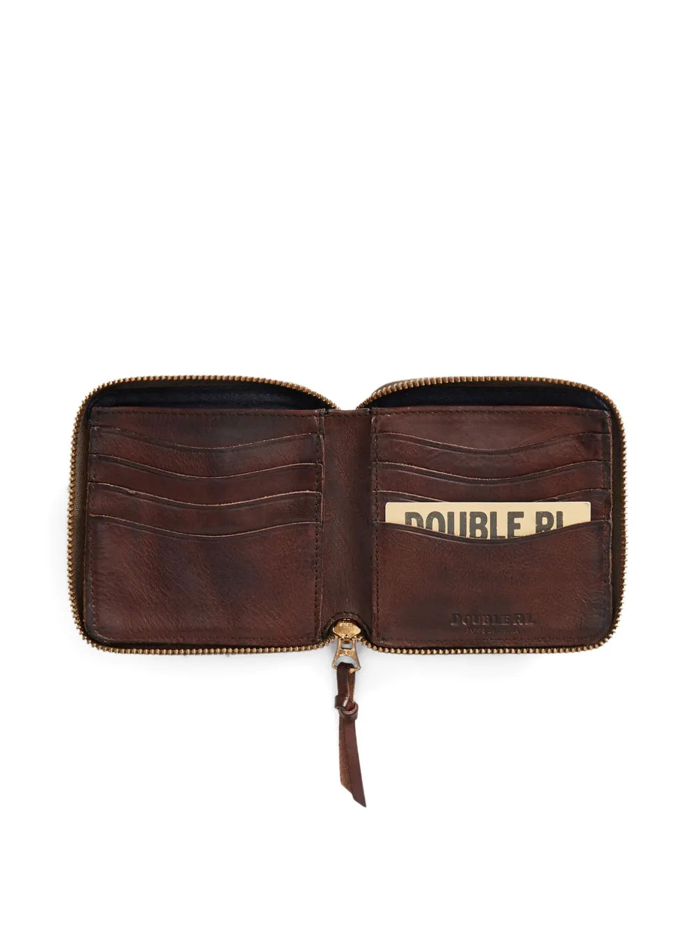leather zip wallet