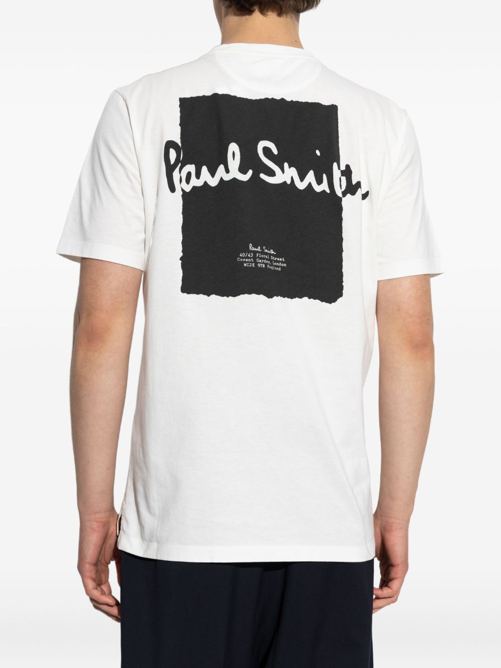 text-embroidered crew-neck T-shirt