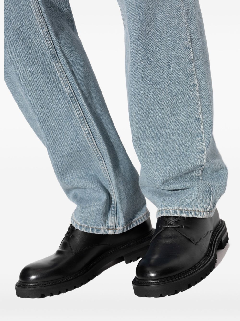 lace-up chunky derby shoes