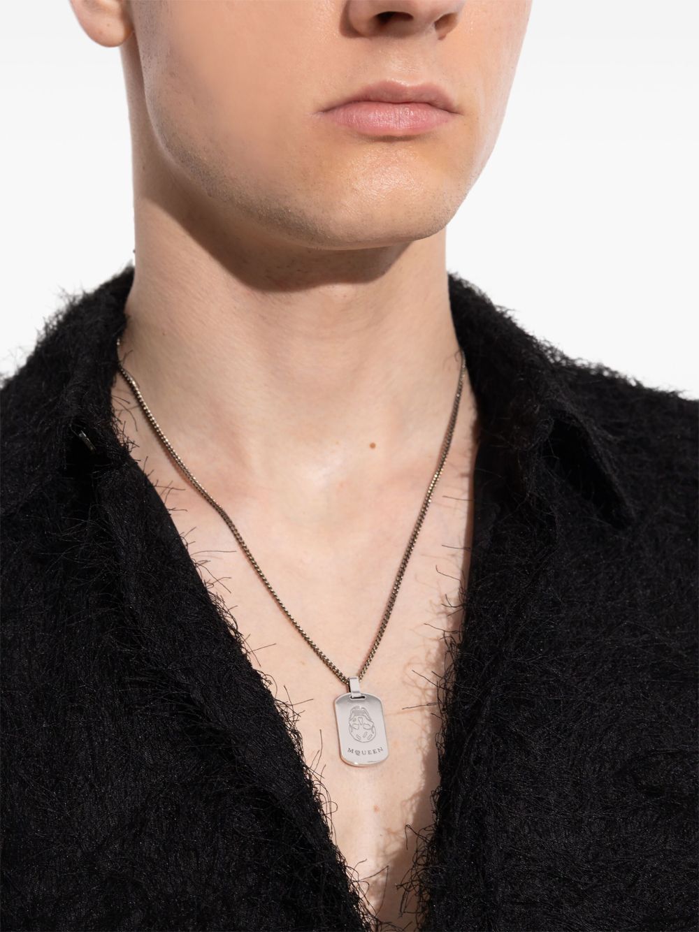 engraved-logo necklace