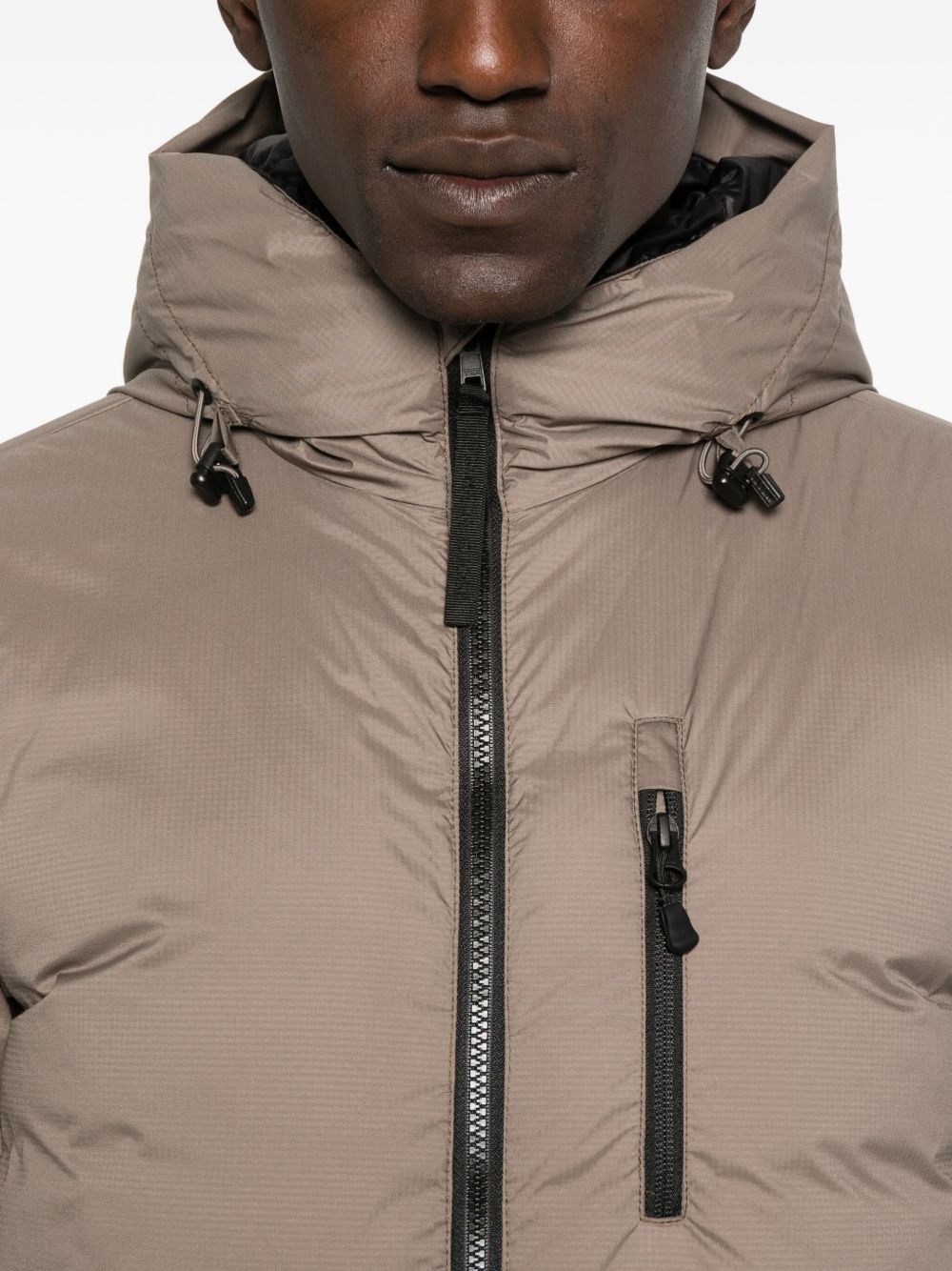 Lodge hooded zip-fastening jacket
