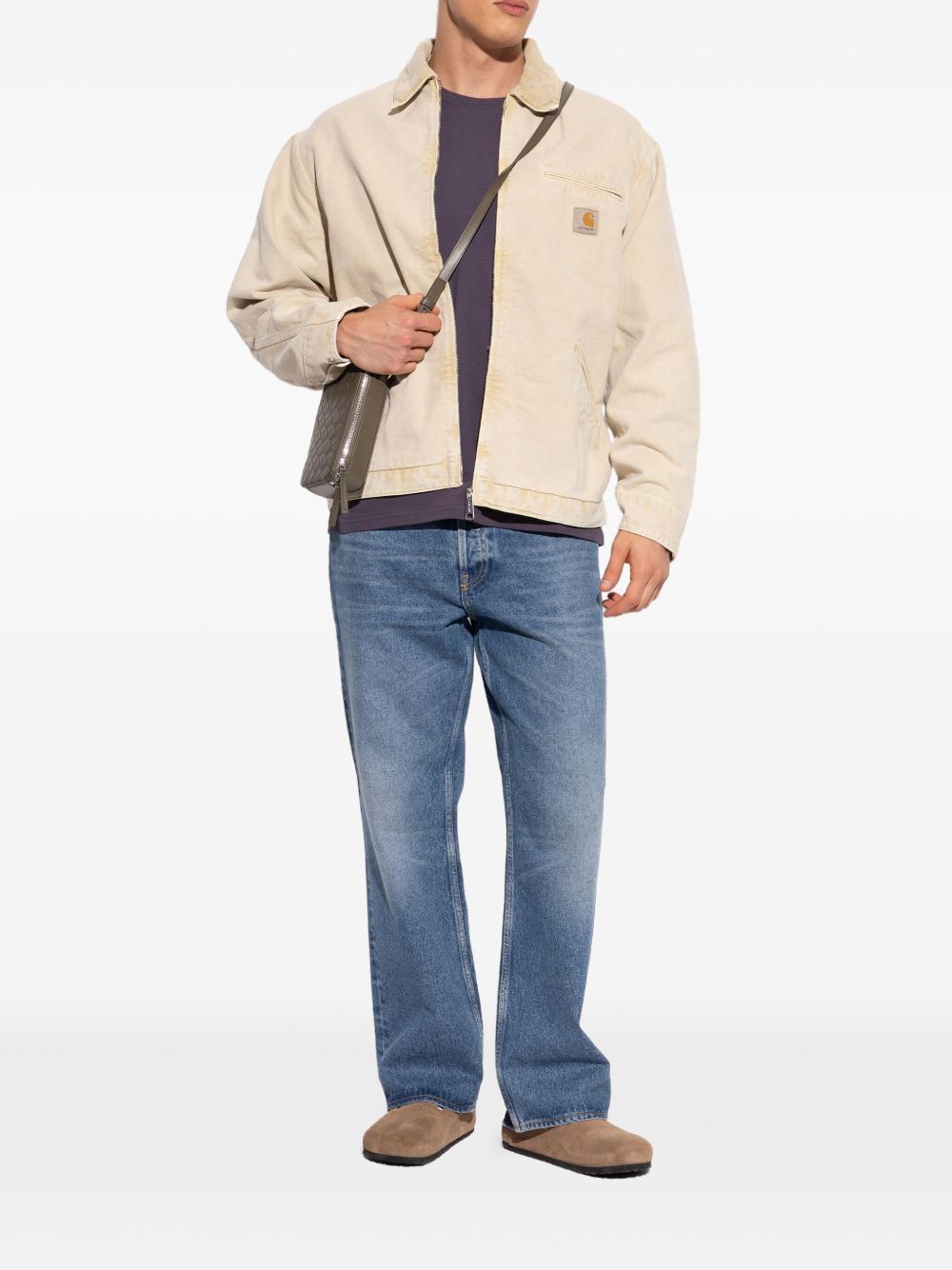 Boston buckle suede mules