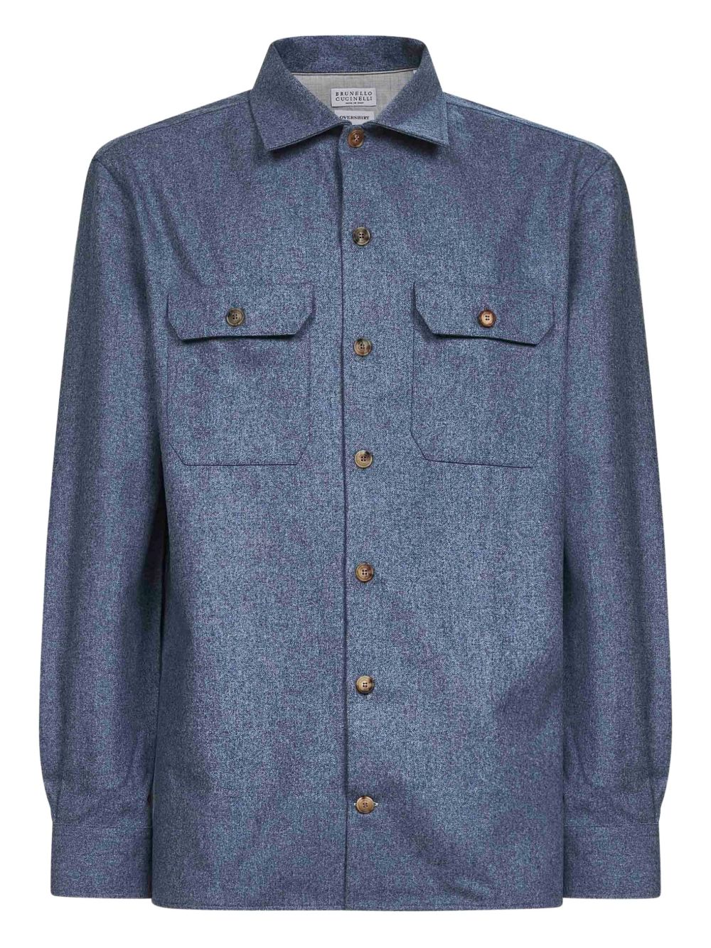 patch-pocket buttoned shirt