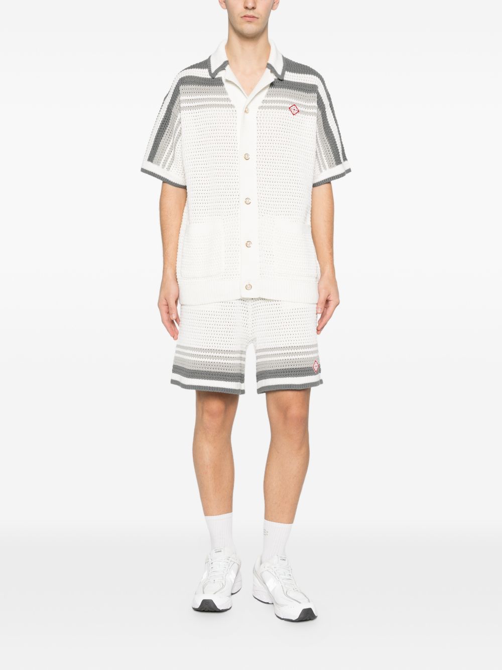 crochet striped shorts