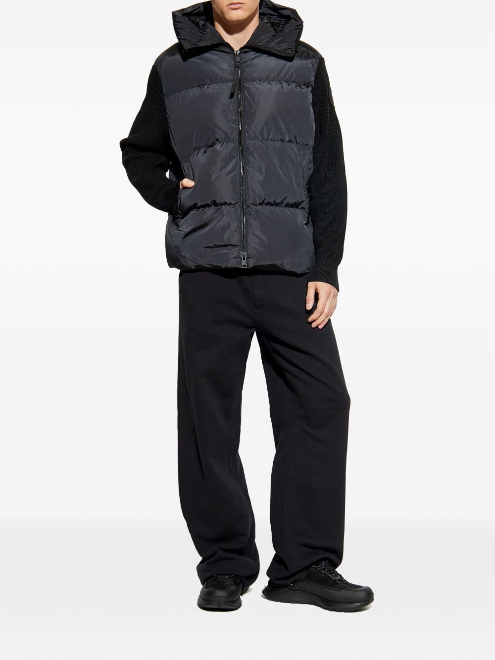 quilted hooded padded jacket