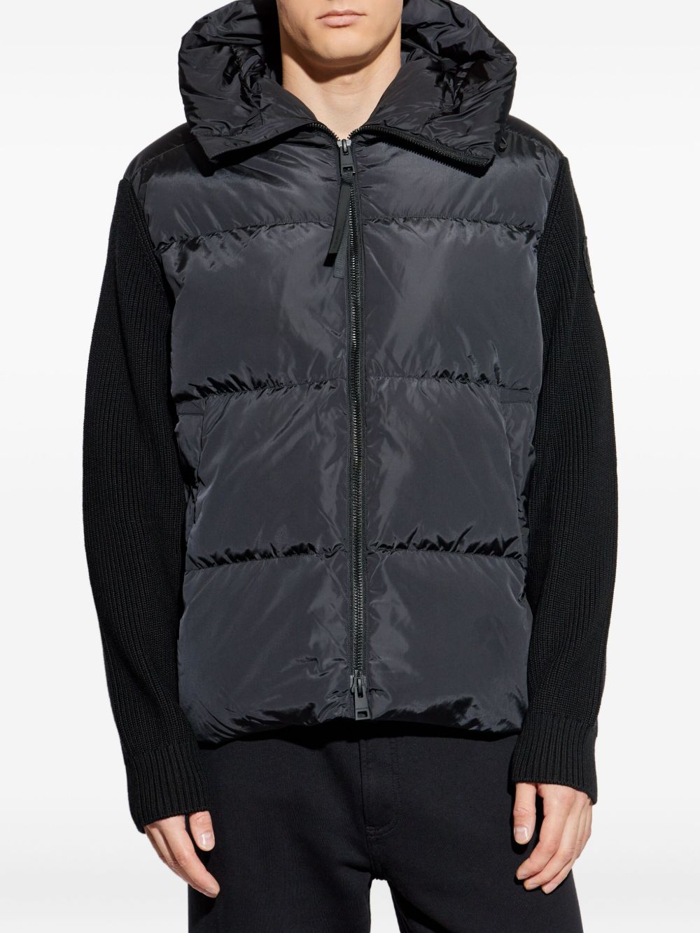 quilted hooded padded jacket