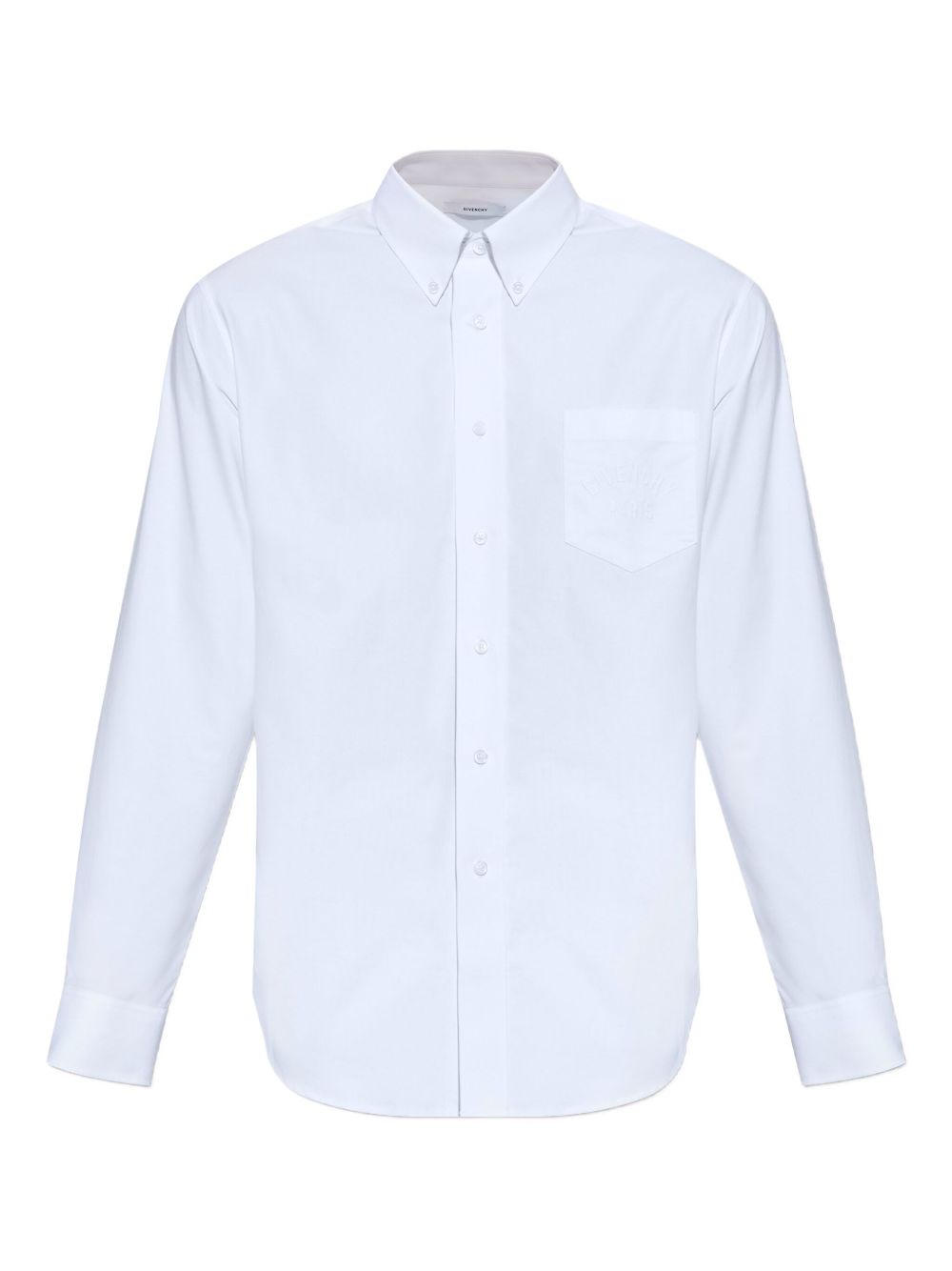 embroidered chest-pocket shirt