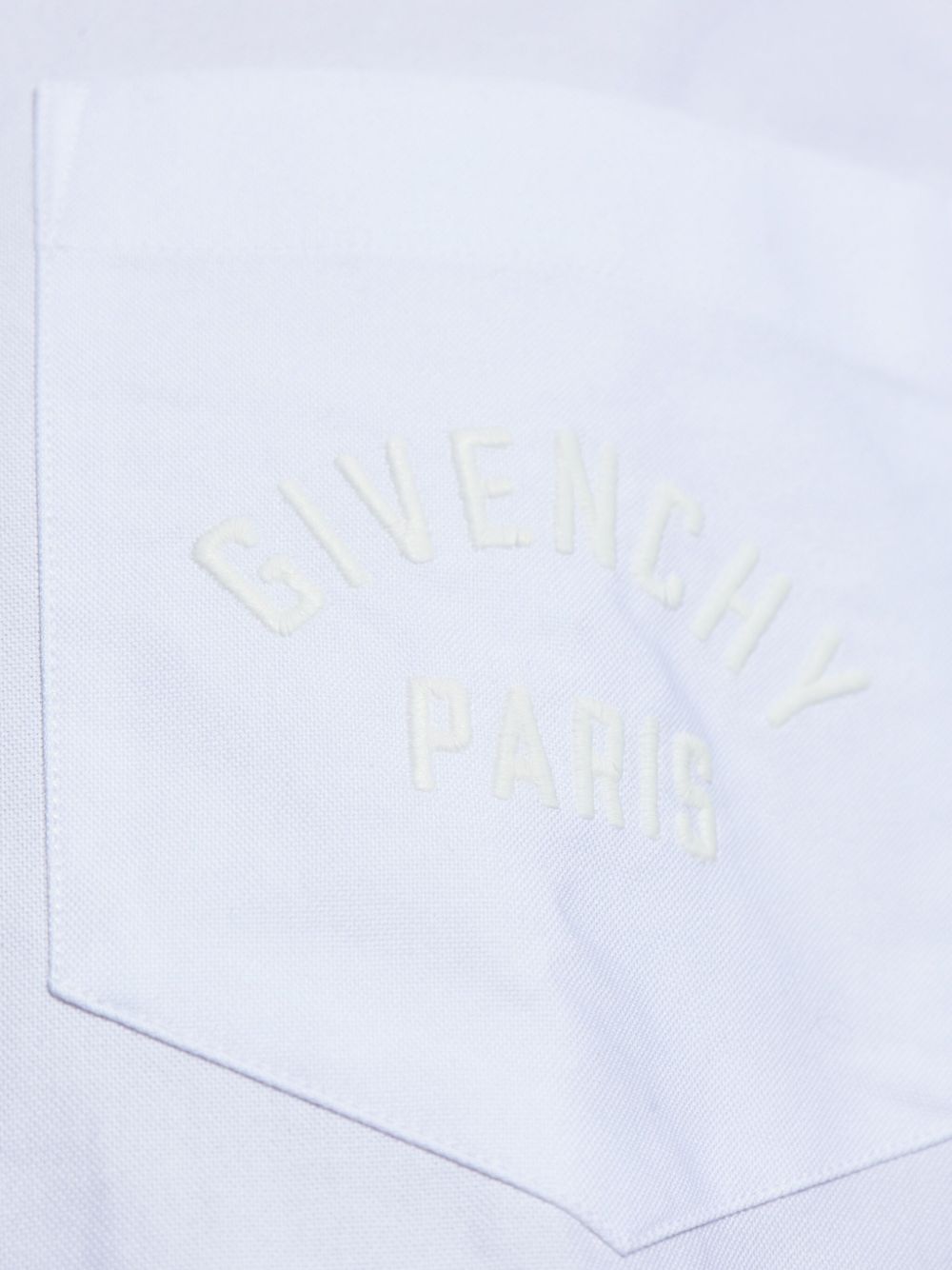 embroidered chest-pocket shirt