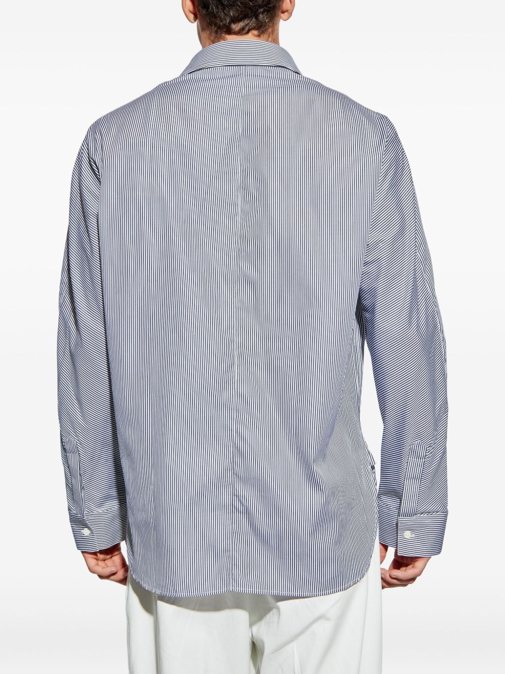 striped embroidered shirt