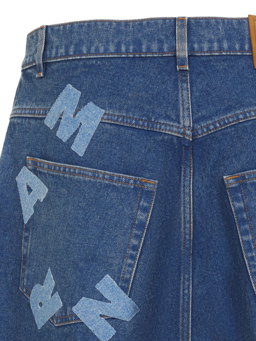 logo-patch jeans