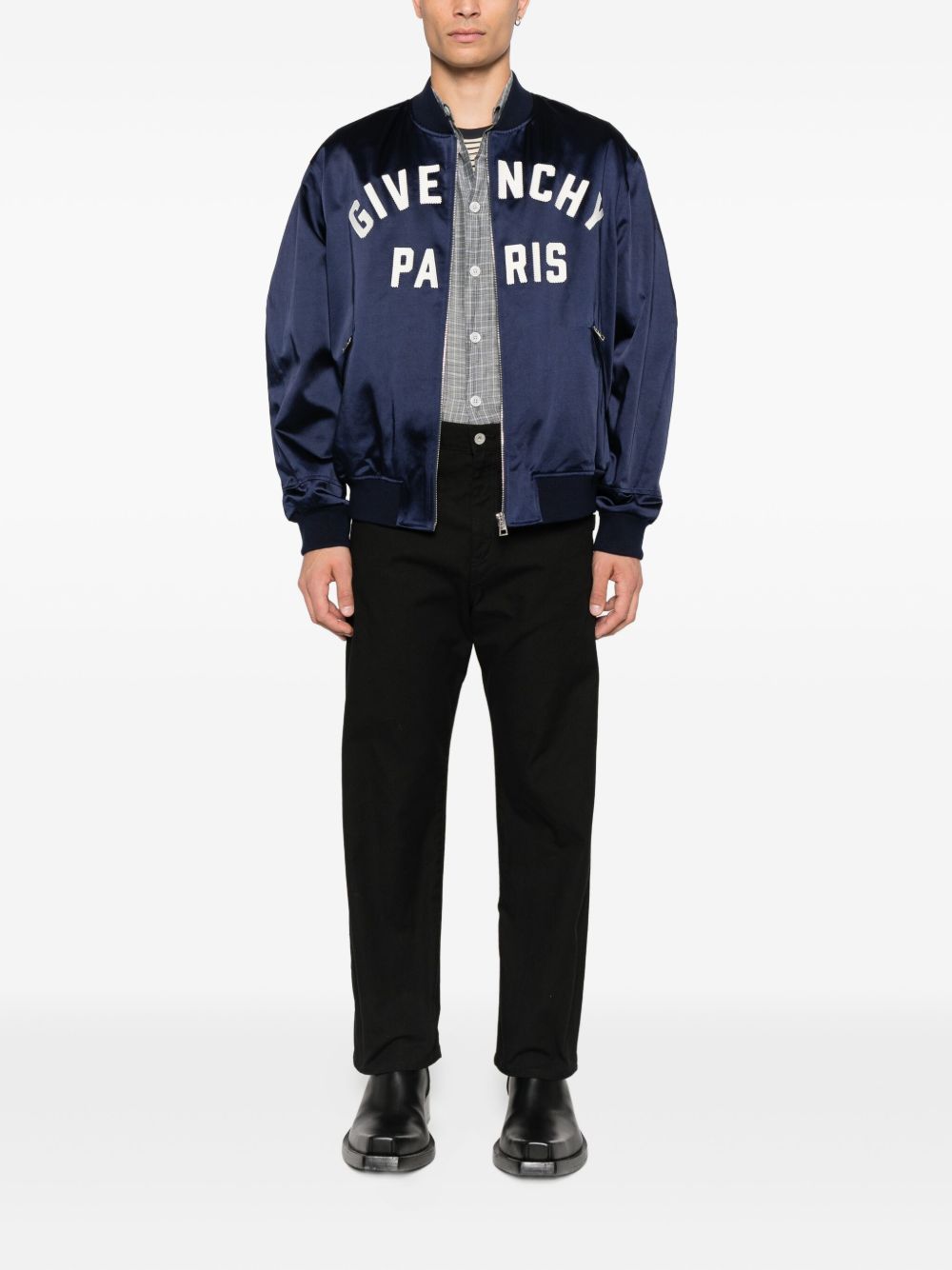 logo bomber jacket