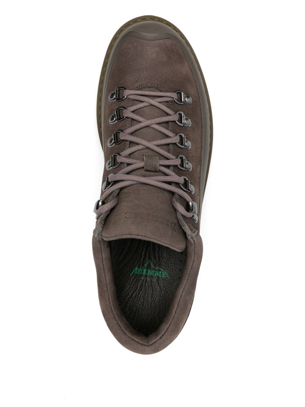 lace-up calf leather hiking boots