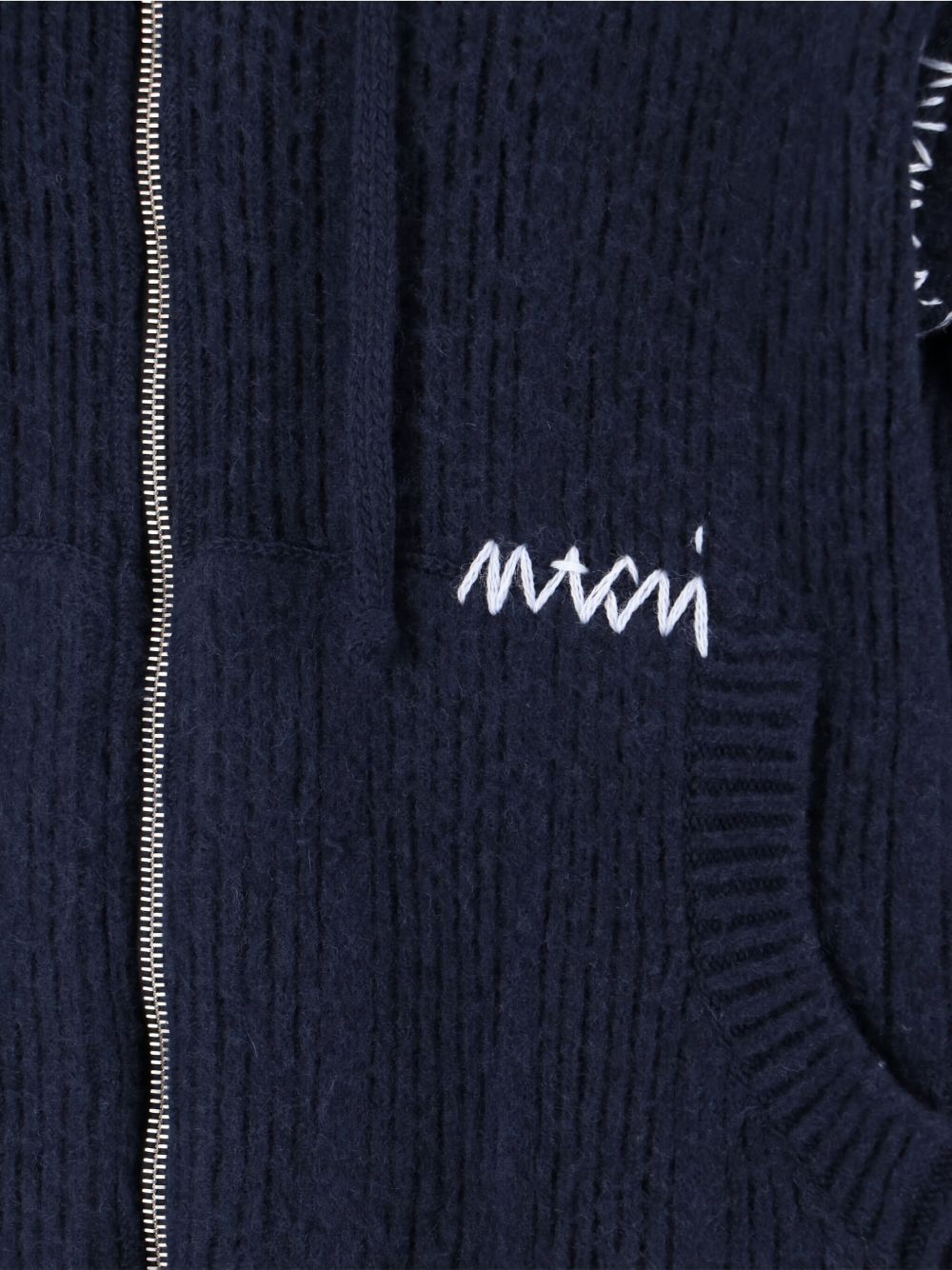 hooded zip-up cardigan