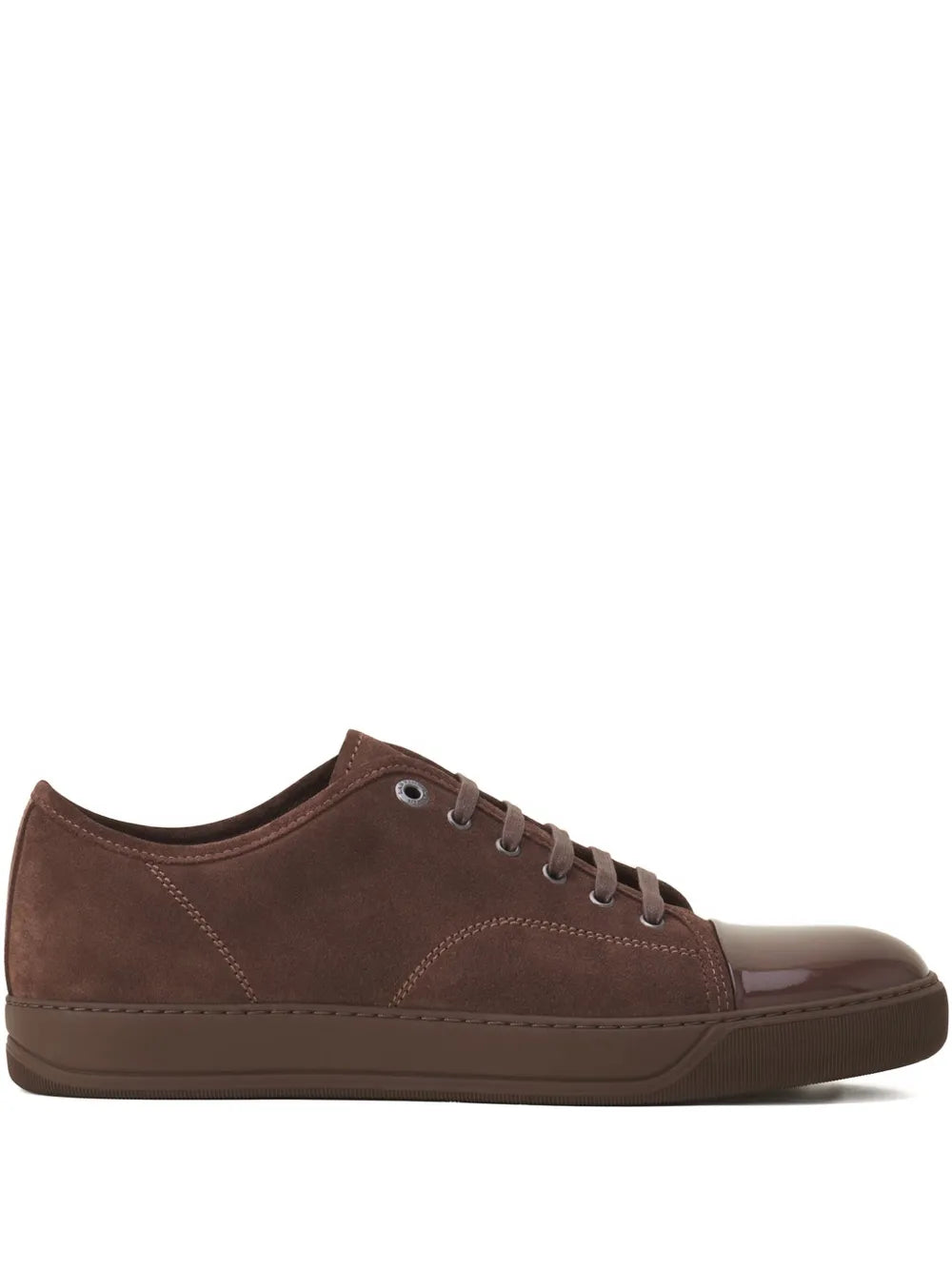 Suede Leather Cap-Toe Sneakers