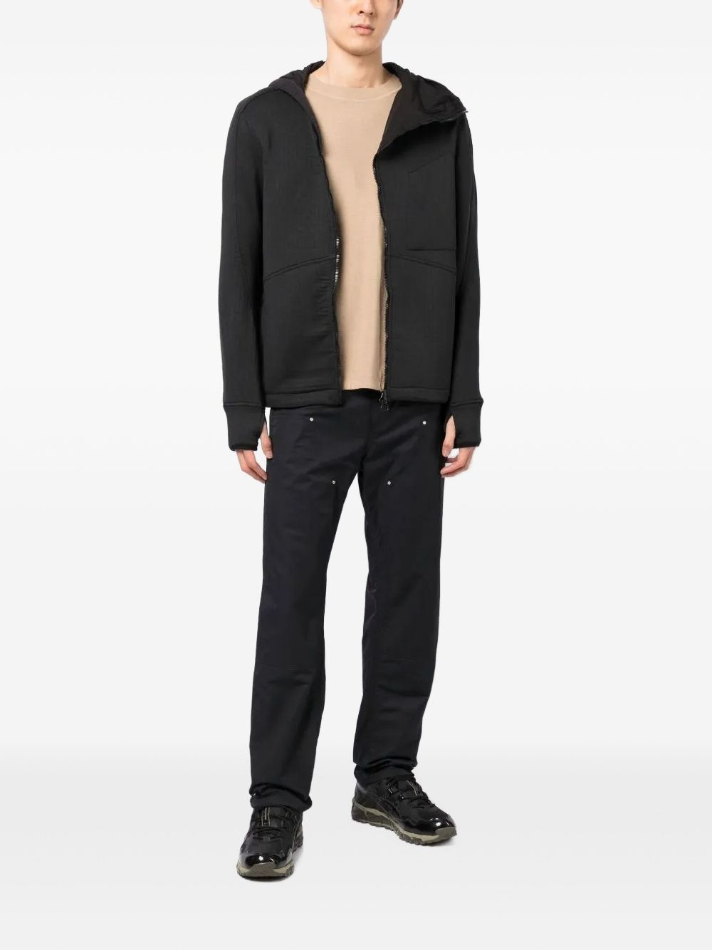 asymmetric zip-fastening jacket