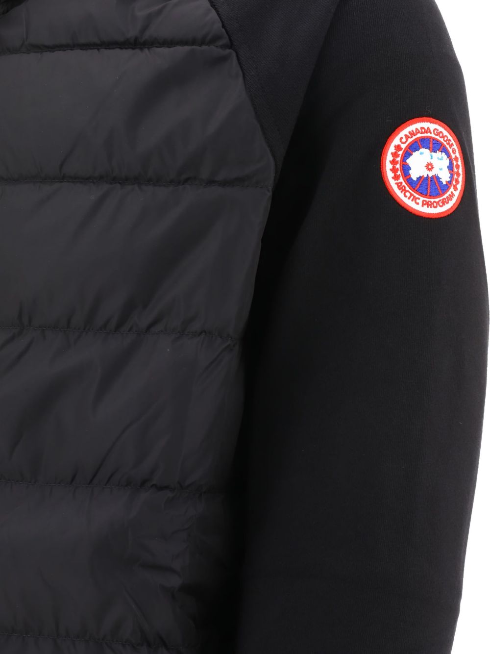 quilted hooded jacket