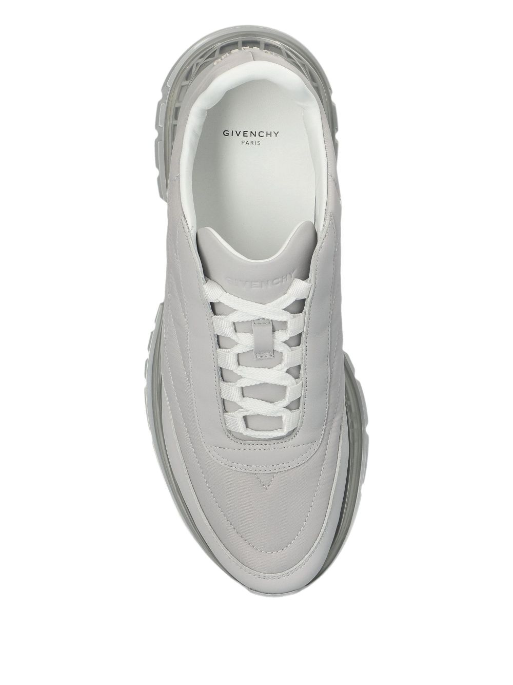 quilted translucent-sole sneakers