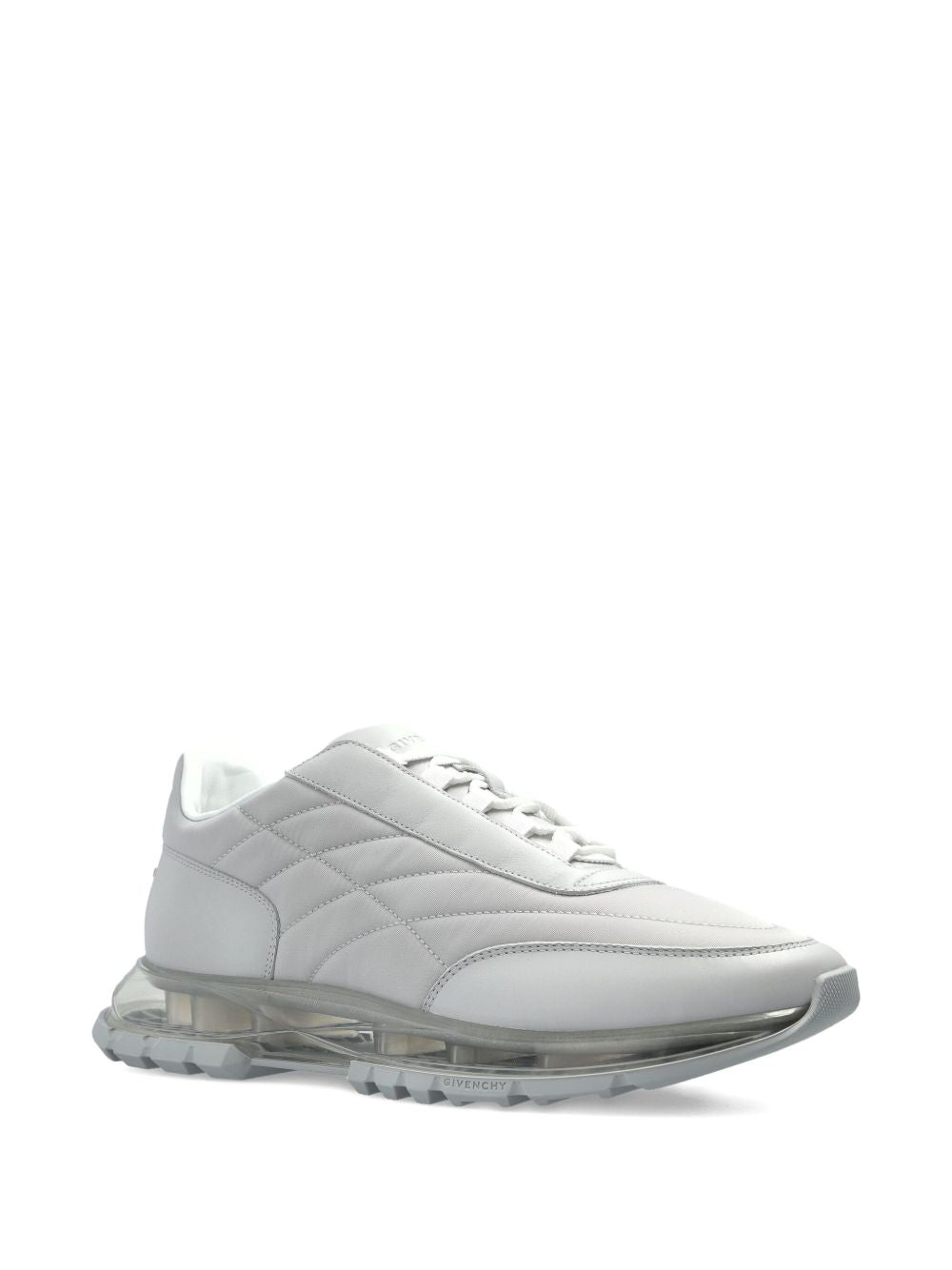 quilted translucent-sole sneakers