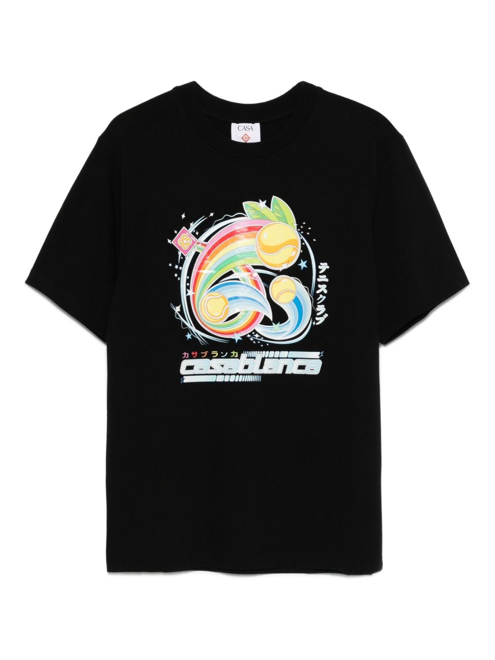 rainbow-print T-shirt