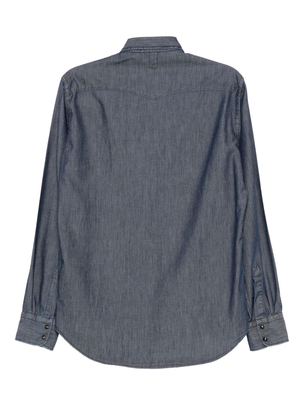 long-sleeved denim shirt