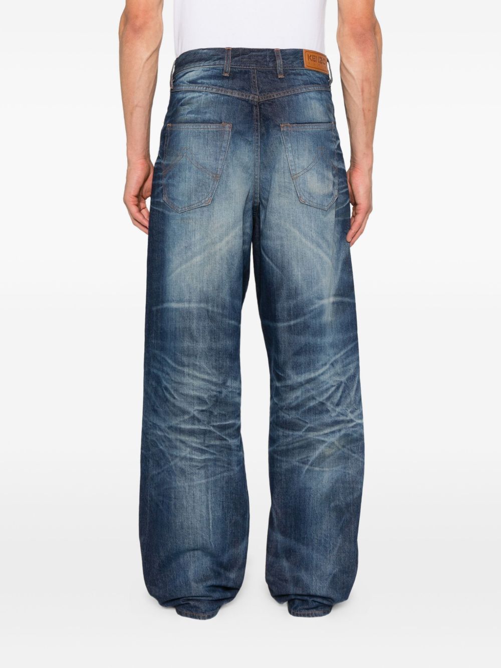 faded-effect jeans