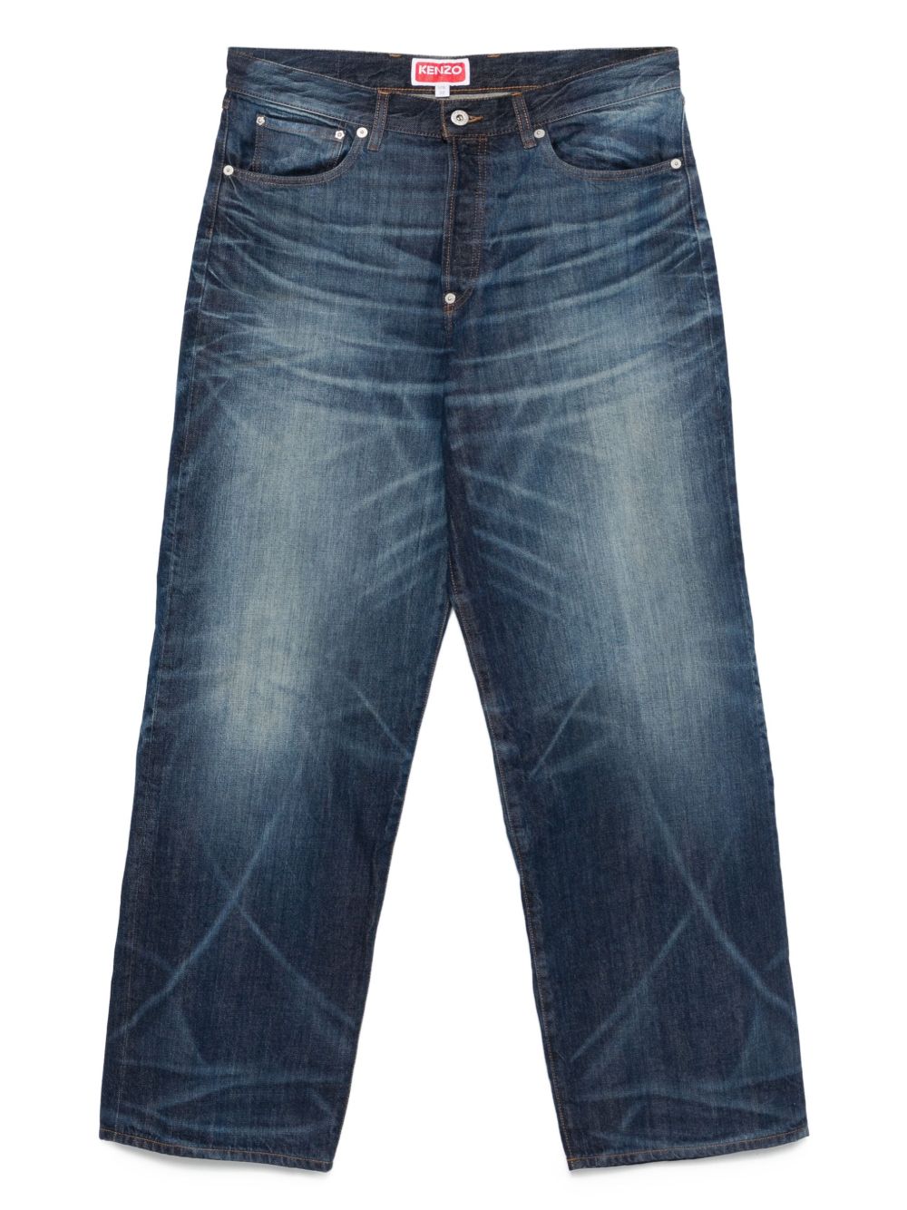 faded-effect jeans