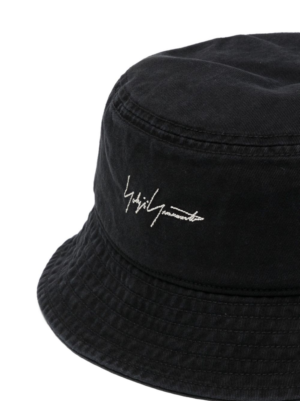 logo-embroidered bucket hat