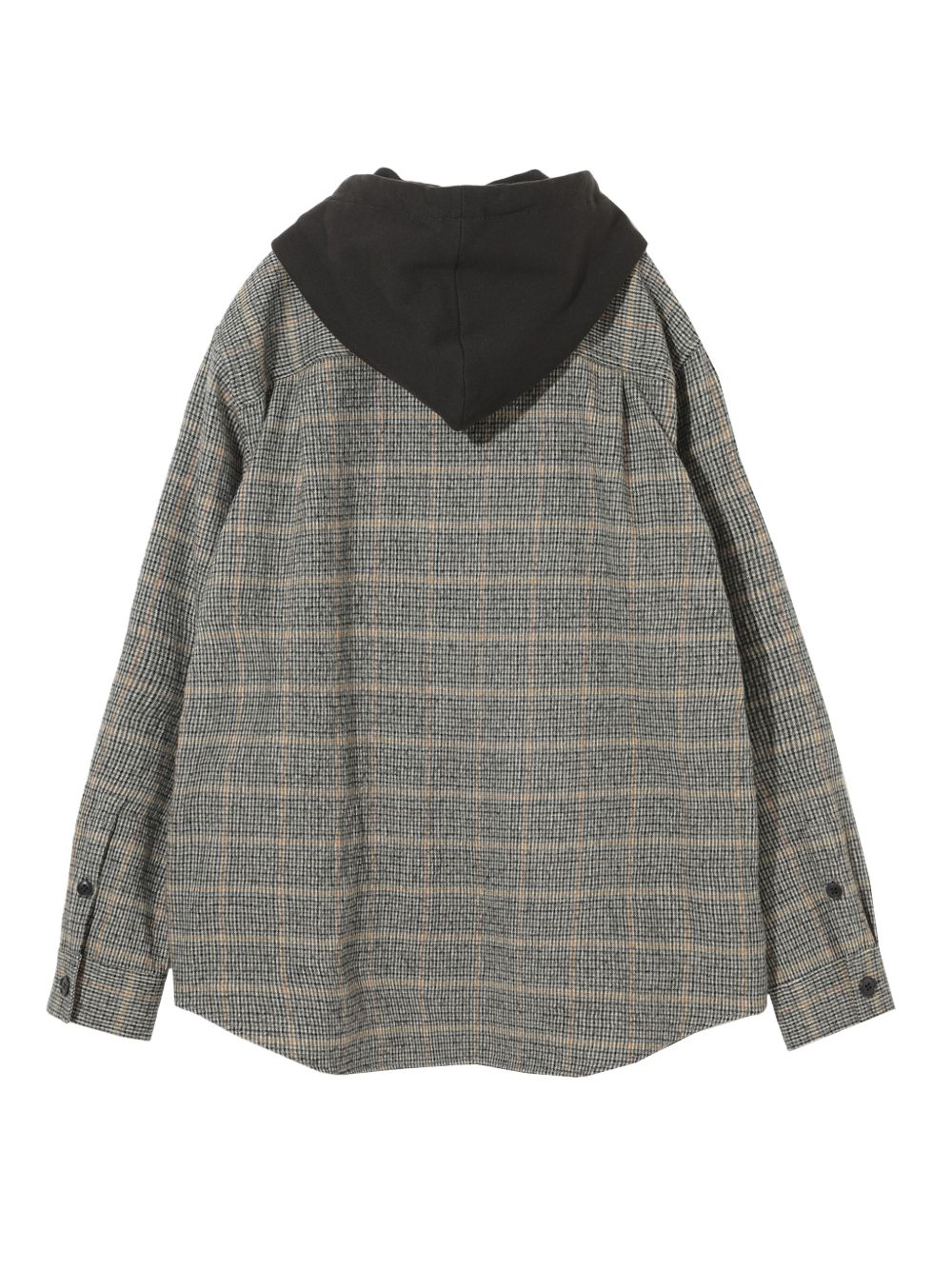 UP2E44071 hooded checked shirt