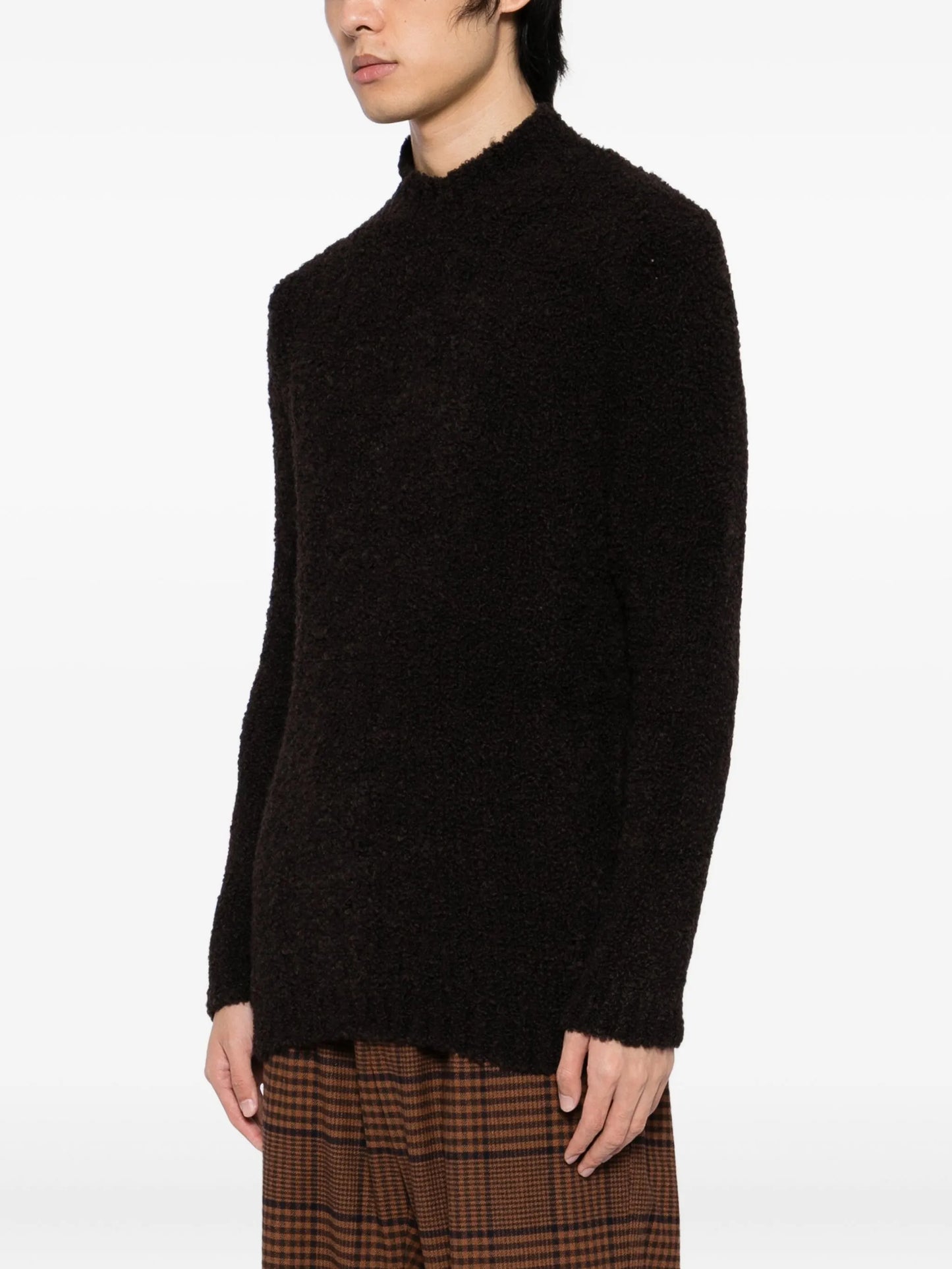 Roll-Neck Fluffy Jumper
