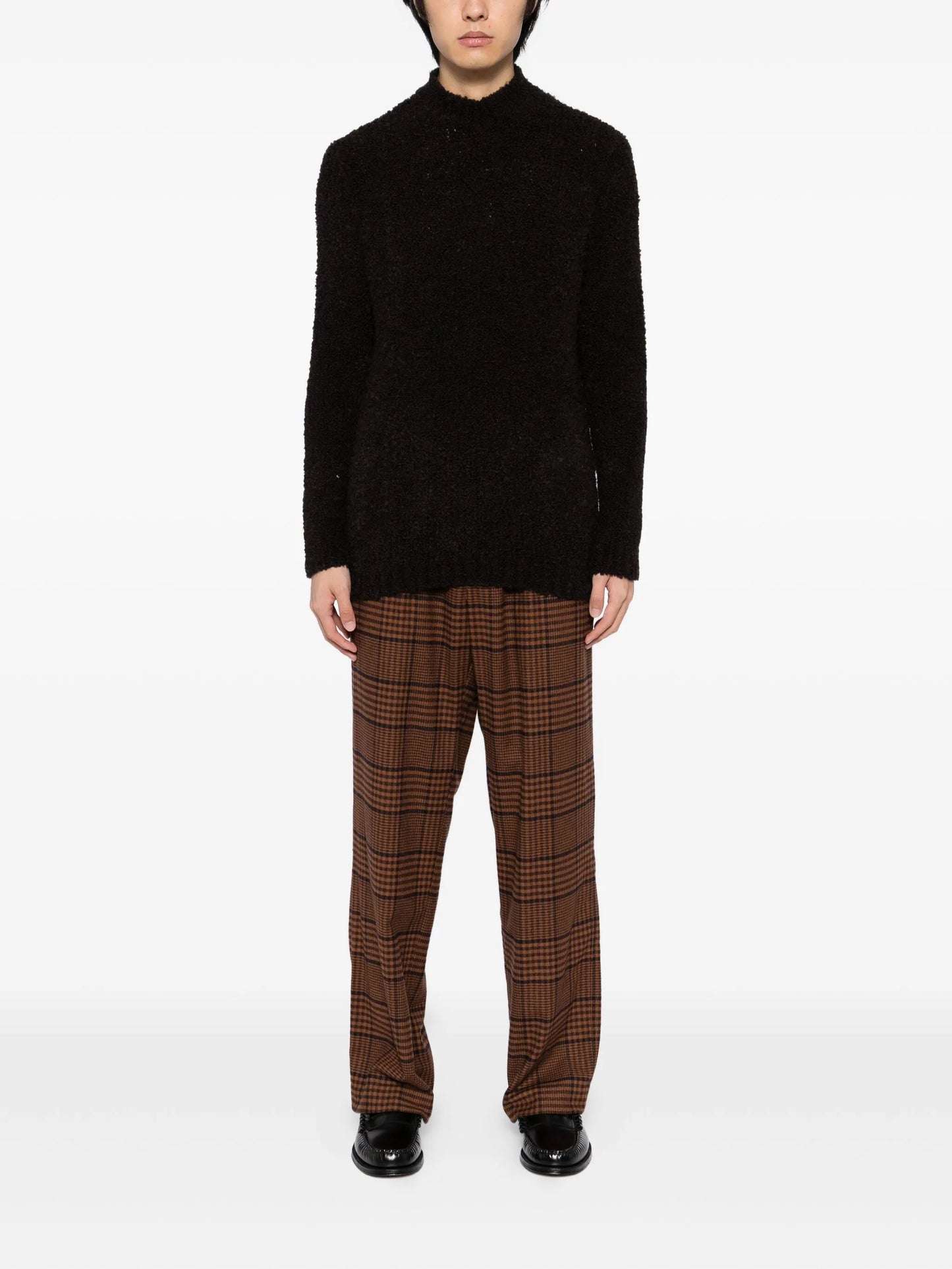 Roll-Neck Fluffy Jumper