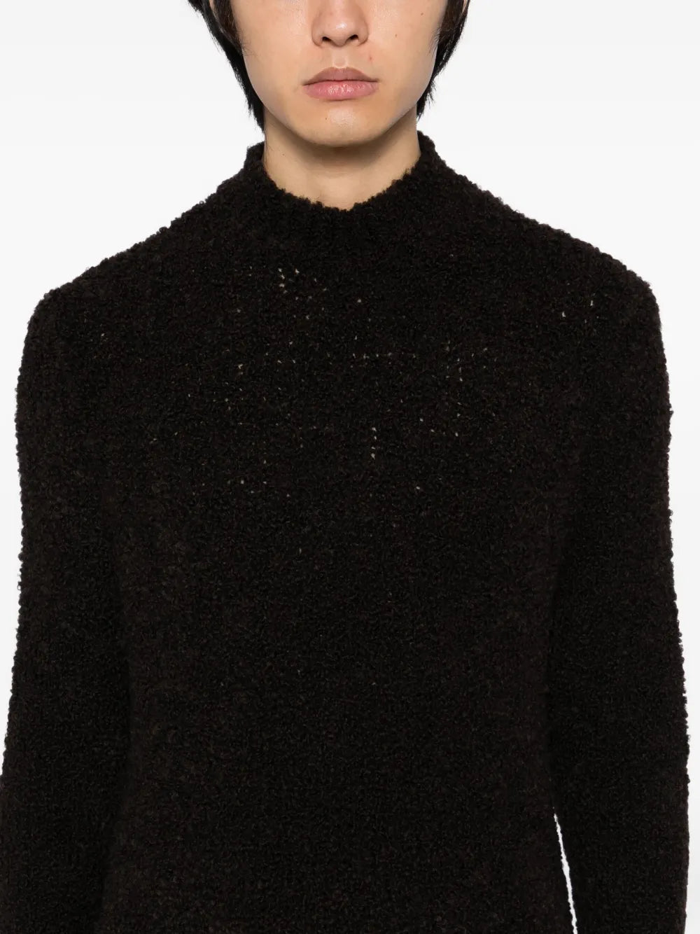 Roll-Neck Fluffy Jumper