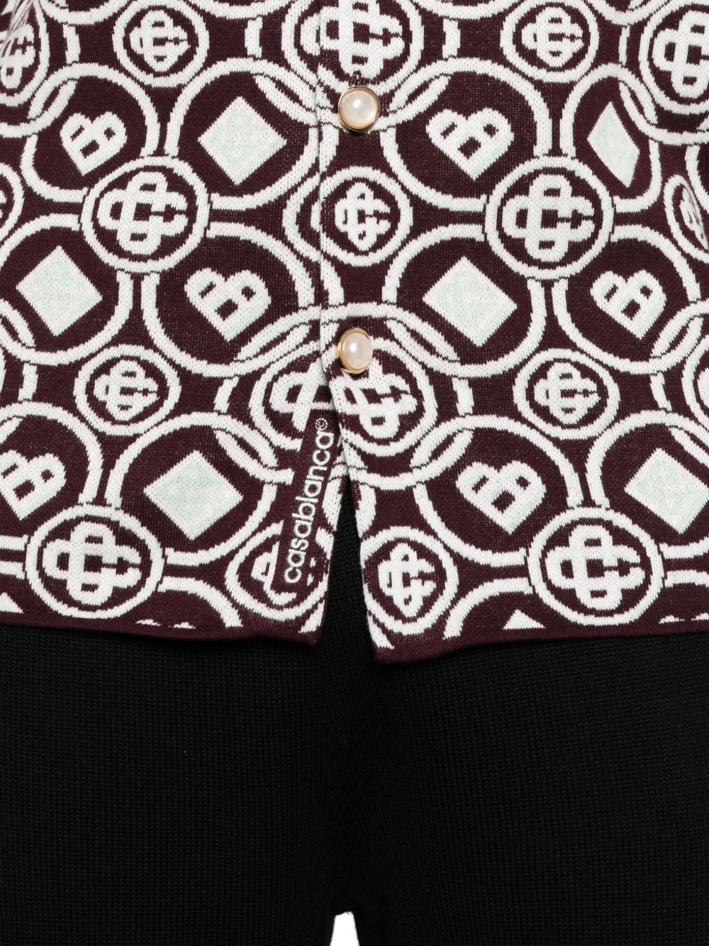 monogram button shirt