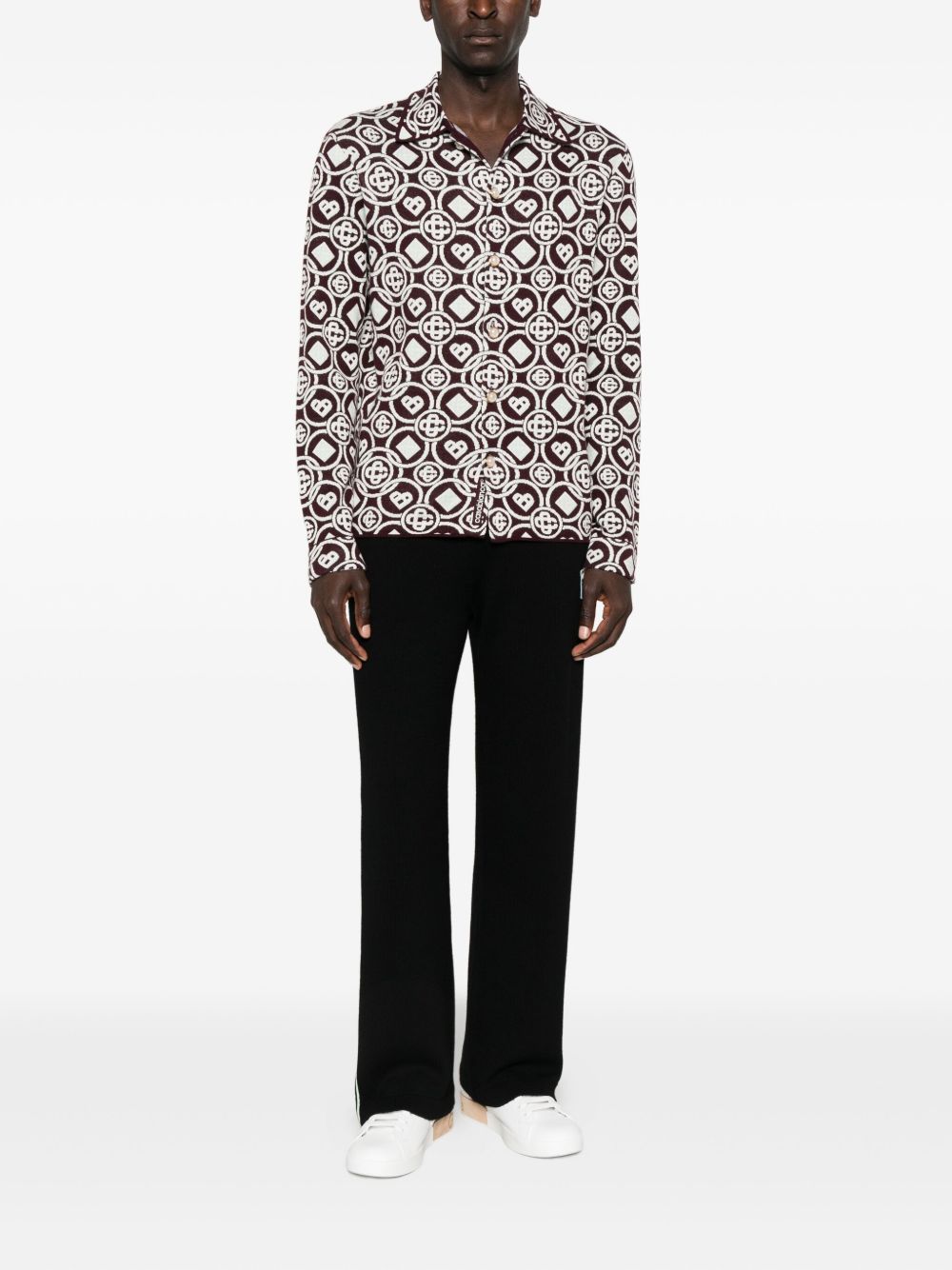 monogram button shirt