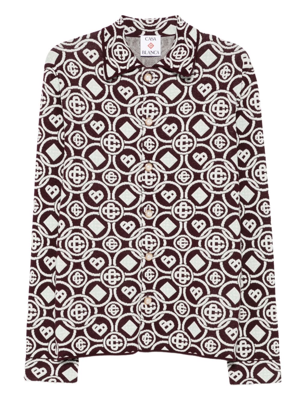 monogram button shirt