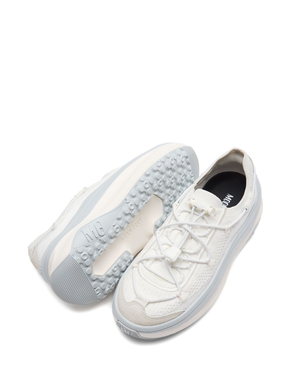 lace-up knitted sneakers