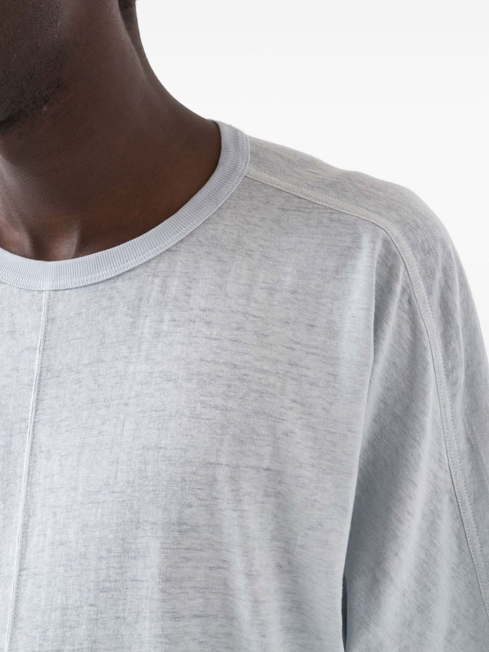 central-seam short-sleeve T-shirt