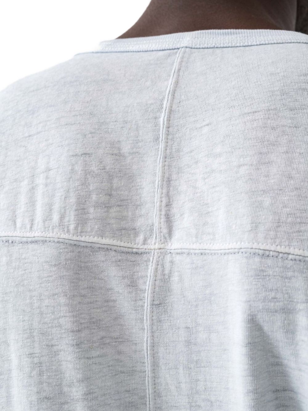 central-seam short-sleeve T-shirt